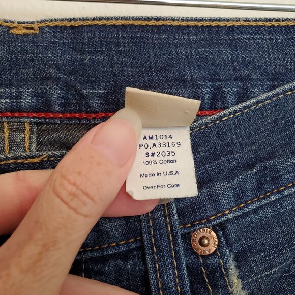 Vintage men's Abercrombie & Fitch boot cut button fly jeans - Picture 7 of 16